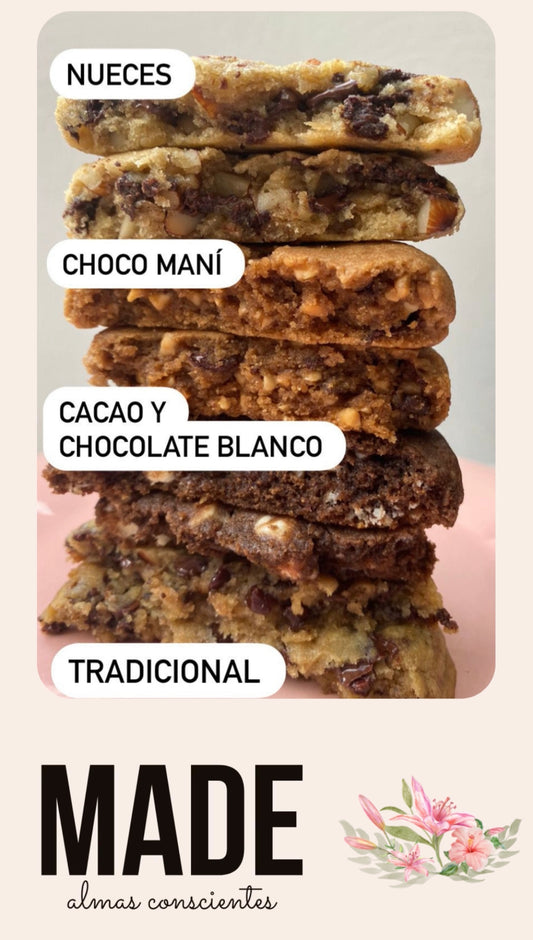 Galleta - Cacao organico y Chocolate Blanco